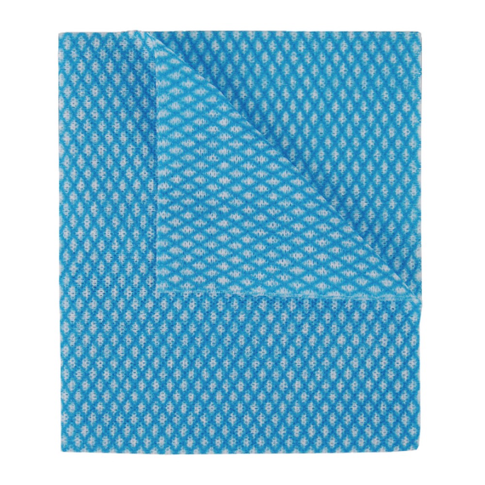 2Work Economy Cloth 420x350mm Blue (50 Pack) 104420BLUE