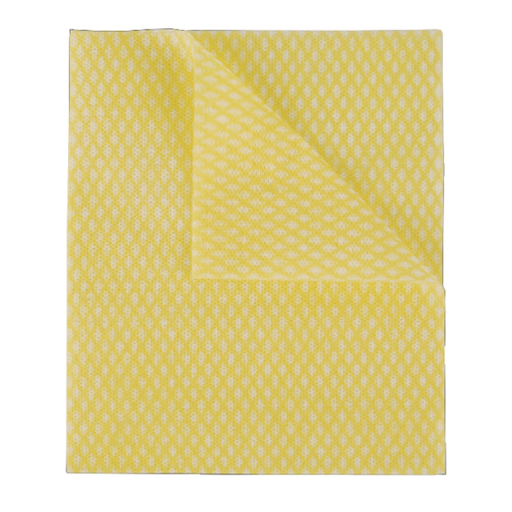 2Work Economy Cloth 420x350mm Yellow (50 Pack) 104420YELLOW