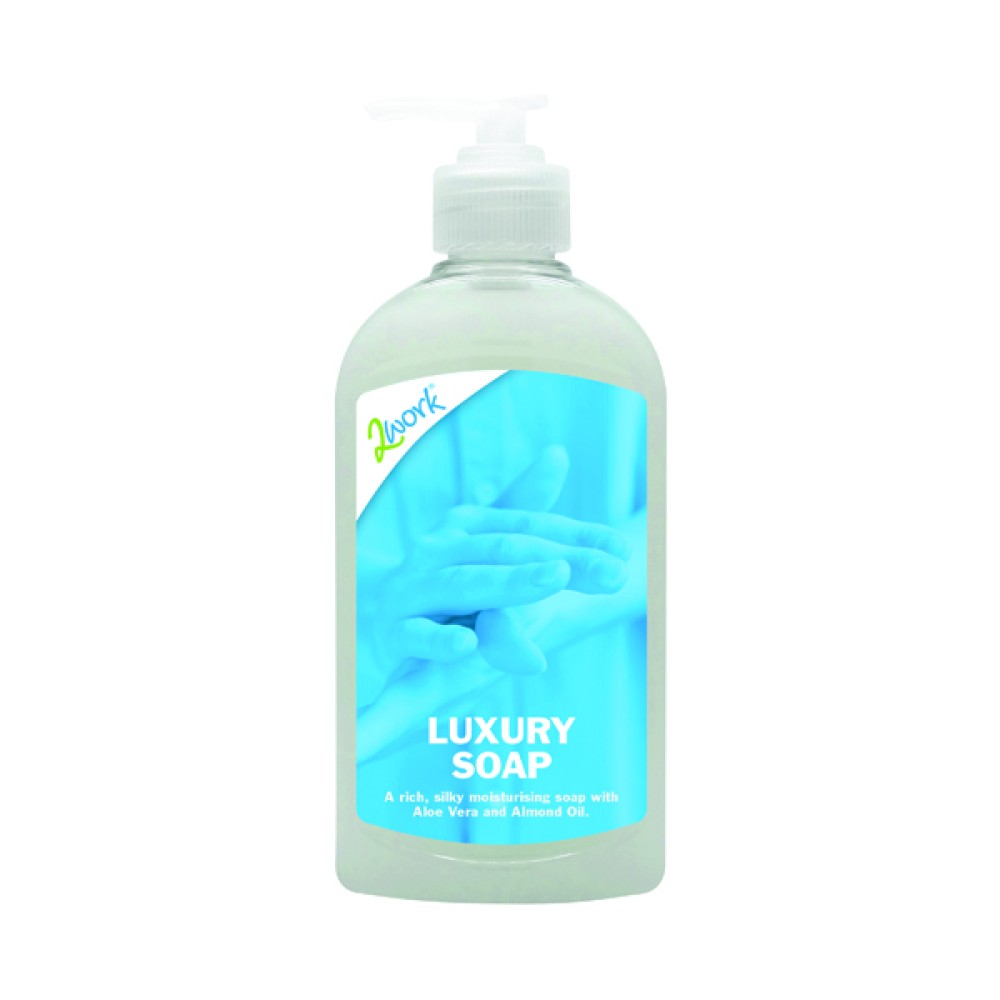 2Work Luxury Pearl Hand Soap 300ml (6 Pack) 2W22905