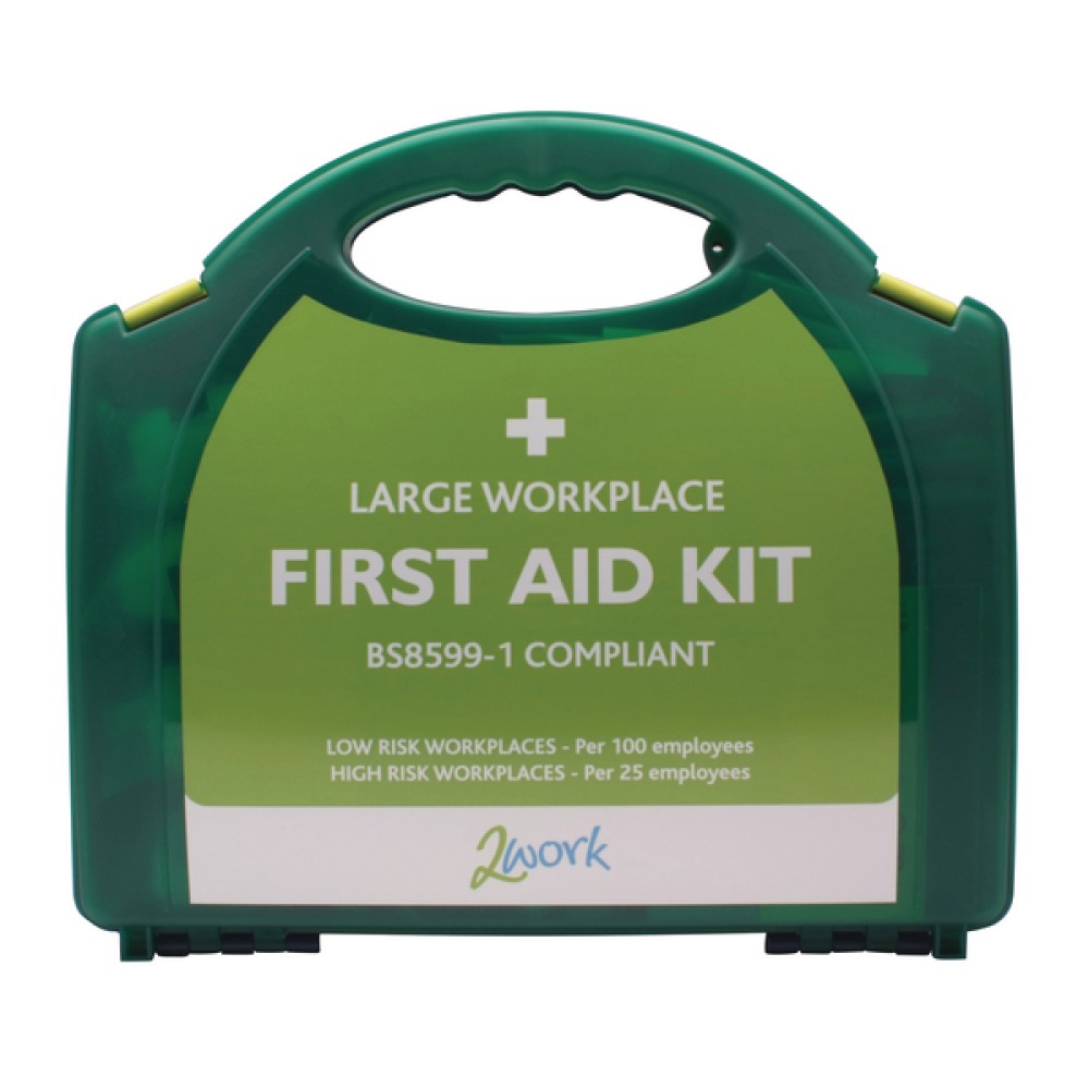 2Work BSI Compliant First Aid Kit Large 2W99439
