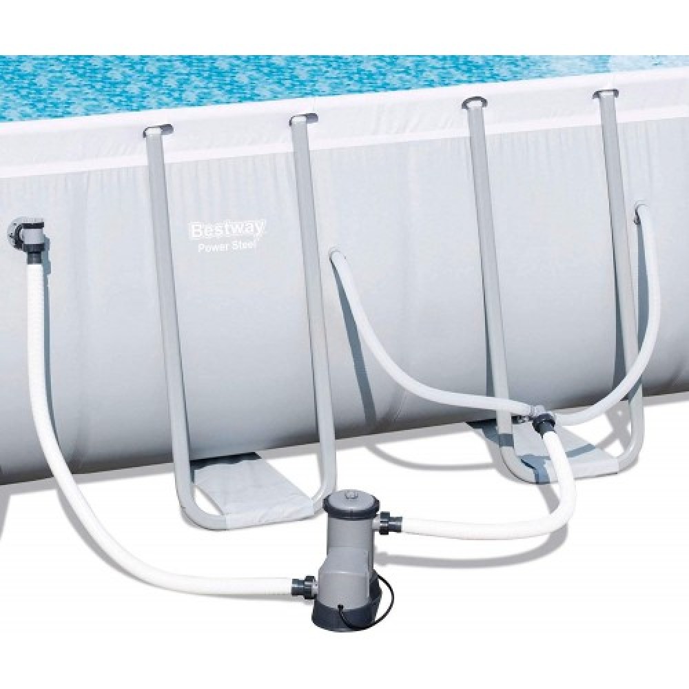 Bestway Power Steel 18 ft Rectangular Pool Set