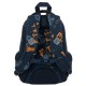 15-inch Football Themed 3 Compartment School Backpack