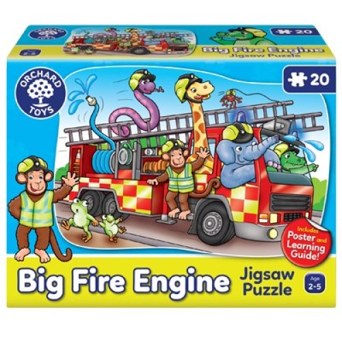 Jolly Animals on Board The Big Fire Engine