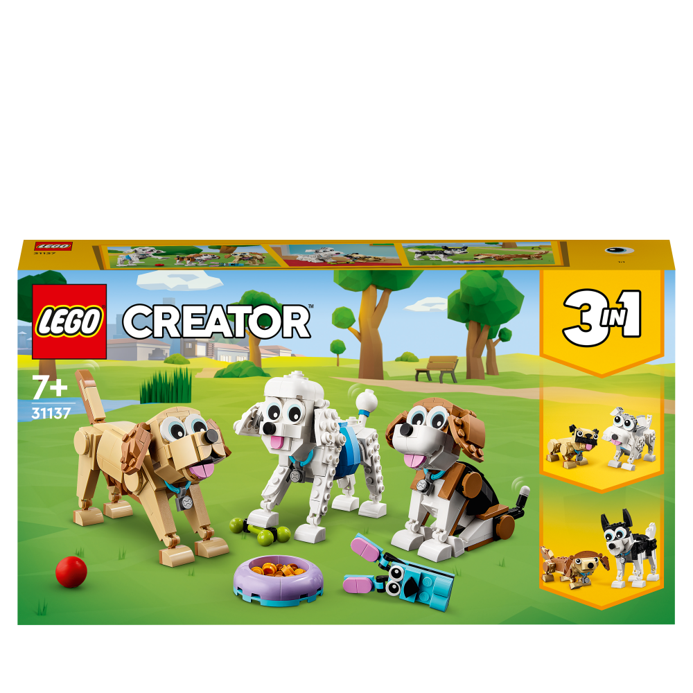 Lego creator 3 in 1 adorable dogs animal toys 31137