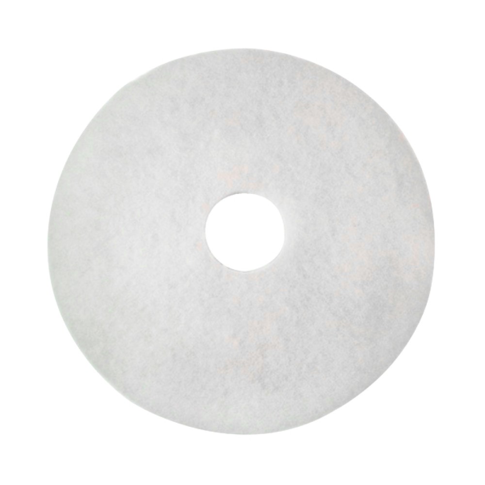 3M Polishing Floor Pad 430mm White (5 Pack) 2NDWH17