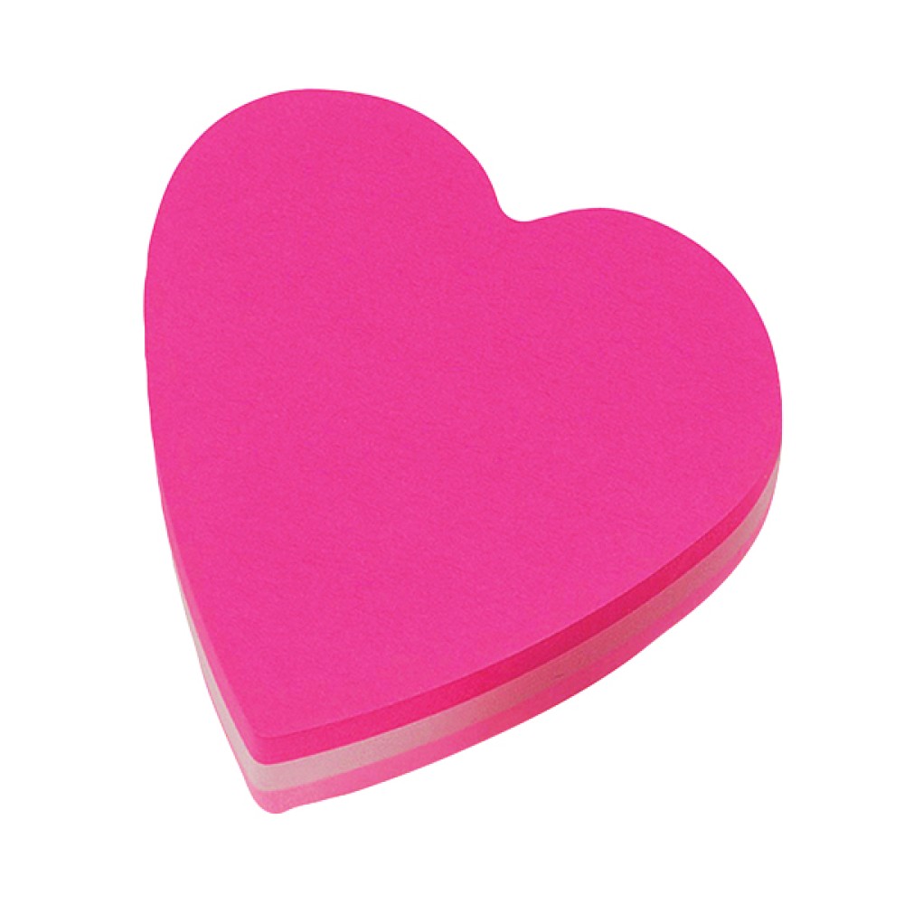 Post-it Notes 70 x 70mm Heart Pink (12 Pack) 2007H