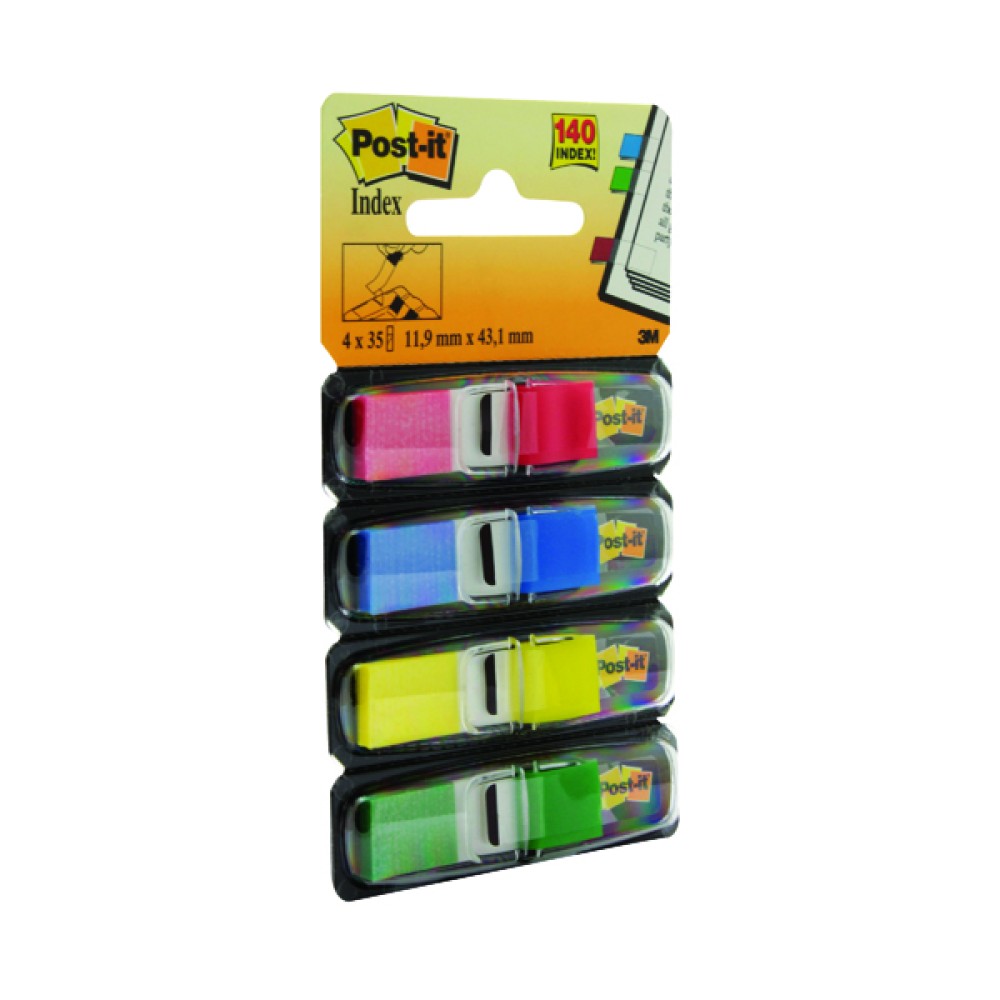 Post-it Small Index 12mm Standard Colours (140 Pack) 683-4