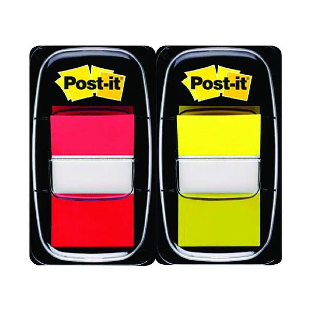 Post-it Index Tabs Red and Yellow (100 Pack) 680-RY2