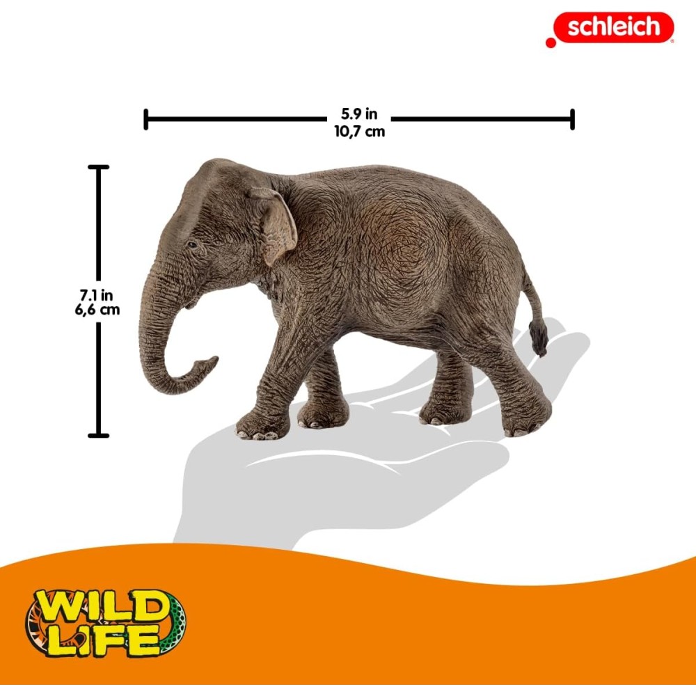 SCHLEICH 14753 Asian elephant Wild Life 