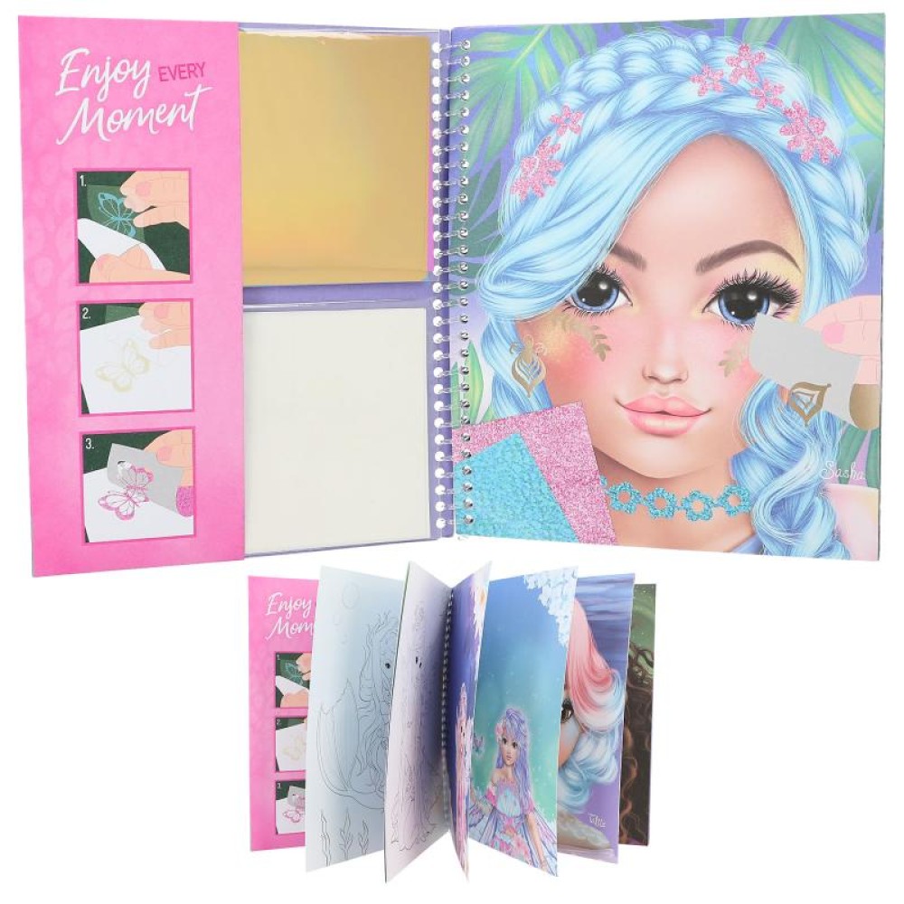 TOPModel Colouring Book Stick & Shine