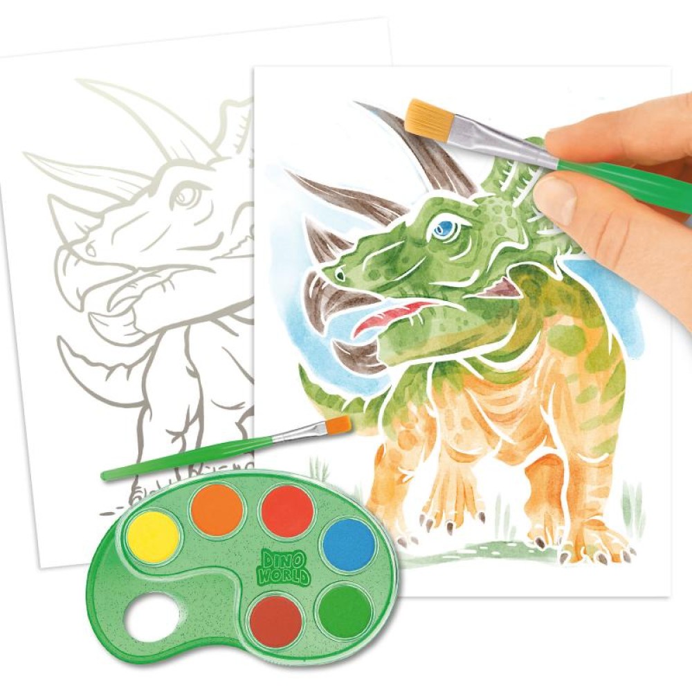 Dino World Colour Me Up Paper
