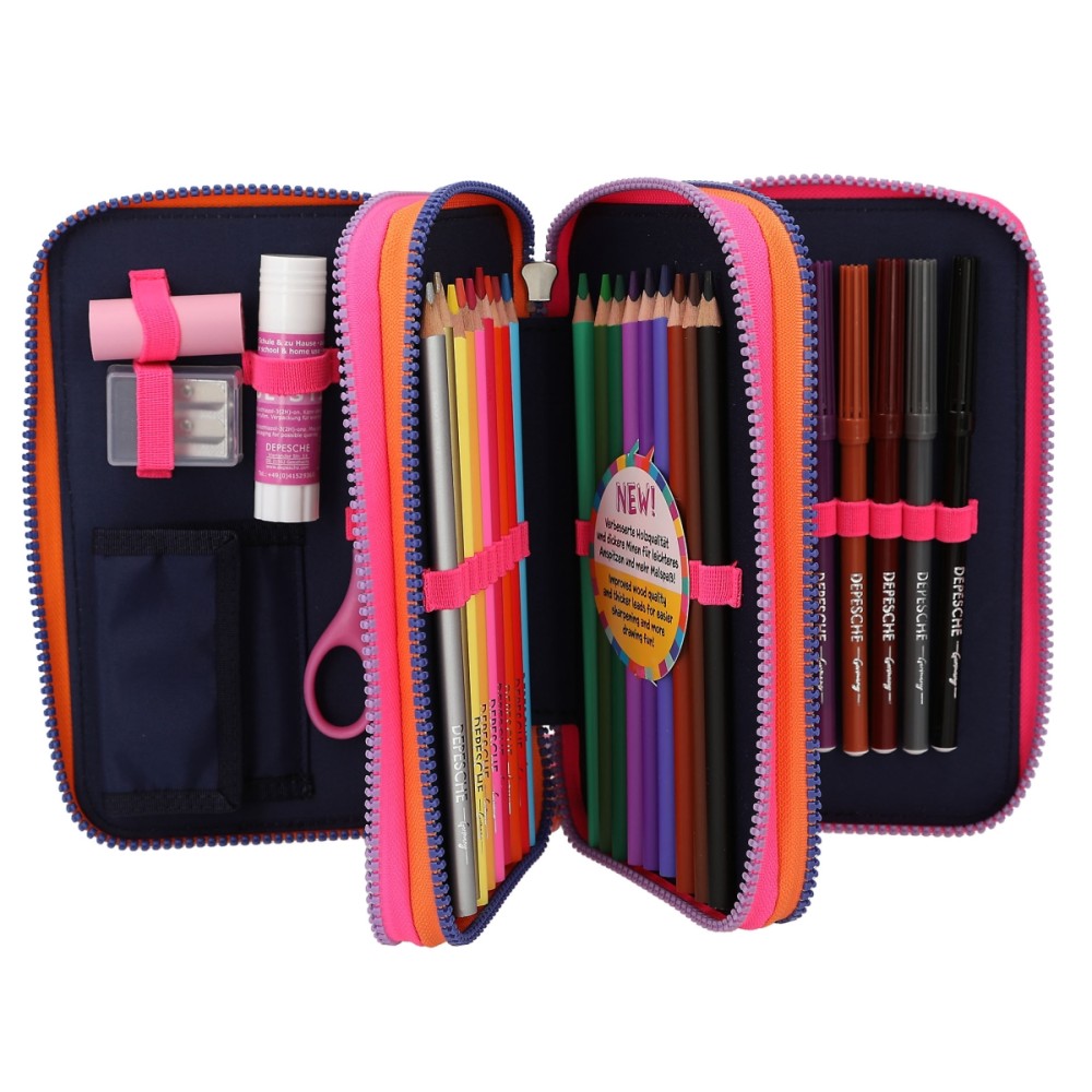 TOPModel Triple Pencil Case NIGHT LIGHT