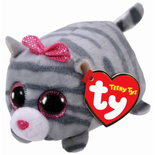 Ty Cassie Grey Cat - Teeny Ty - Reg