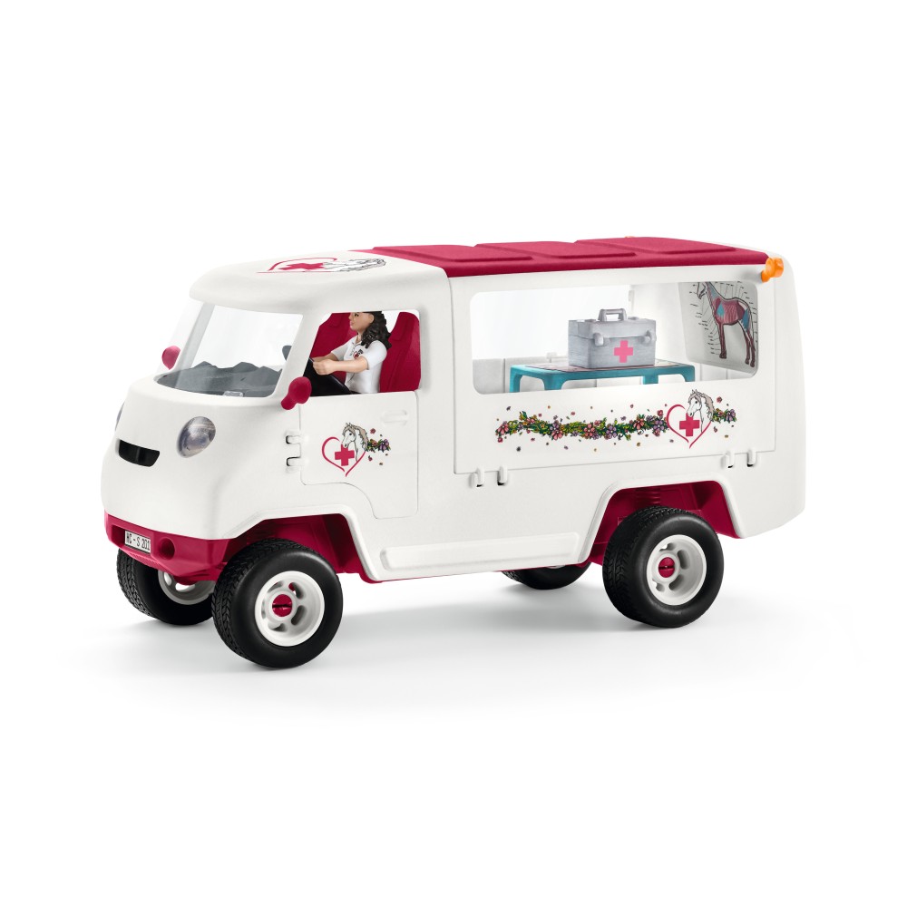 Schleich Mobile Vet with Hanoverian Foal 42439