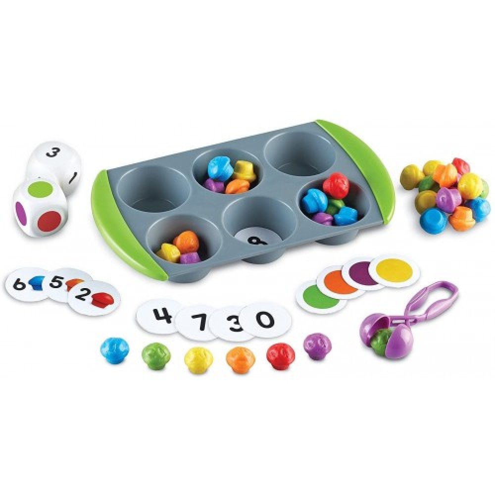 Learning Resources Mini Muffin Match Up Counting Toy Set, Homeschool