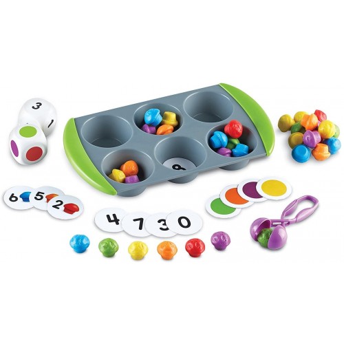 Learning Resources Mini Muffin Match Up Counting Toy Set, Homeschool