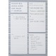 Busy B A5 List Pad with 60 Tear-Off Sheets, Stripe