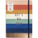 Busy B Undated Planner - Stripe Faux Leather Undated Diary