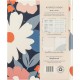 Busy B Large Address Book with Alphabetical Tabs, Address Change Stickers & Pocket - Navy Daisy