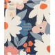 Busy B Large Address Book with Alphabetical Tabs, Address Change Stickers & Pocket - Navy Daisy
