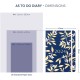 Busy B A5 To Do Diary January to December 2024 - Navy and Gold Floral