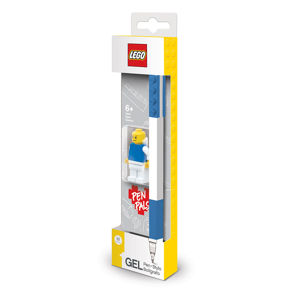 Lego Blue Gel Pen with Minifigure