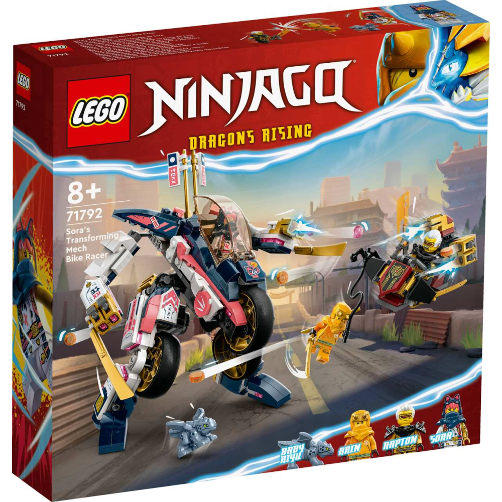 Lego Ninjago Sora's Transforming Mech Bike Racer Set 71792