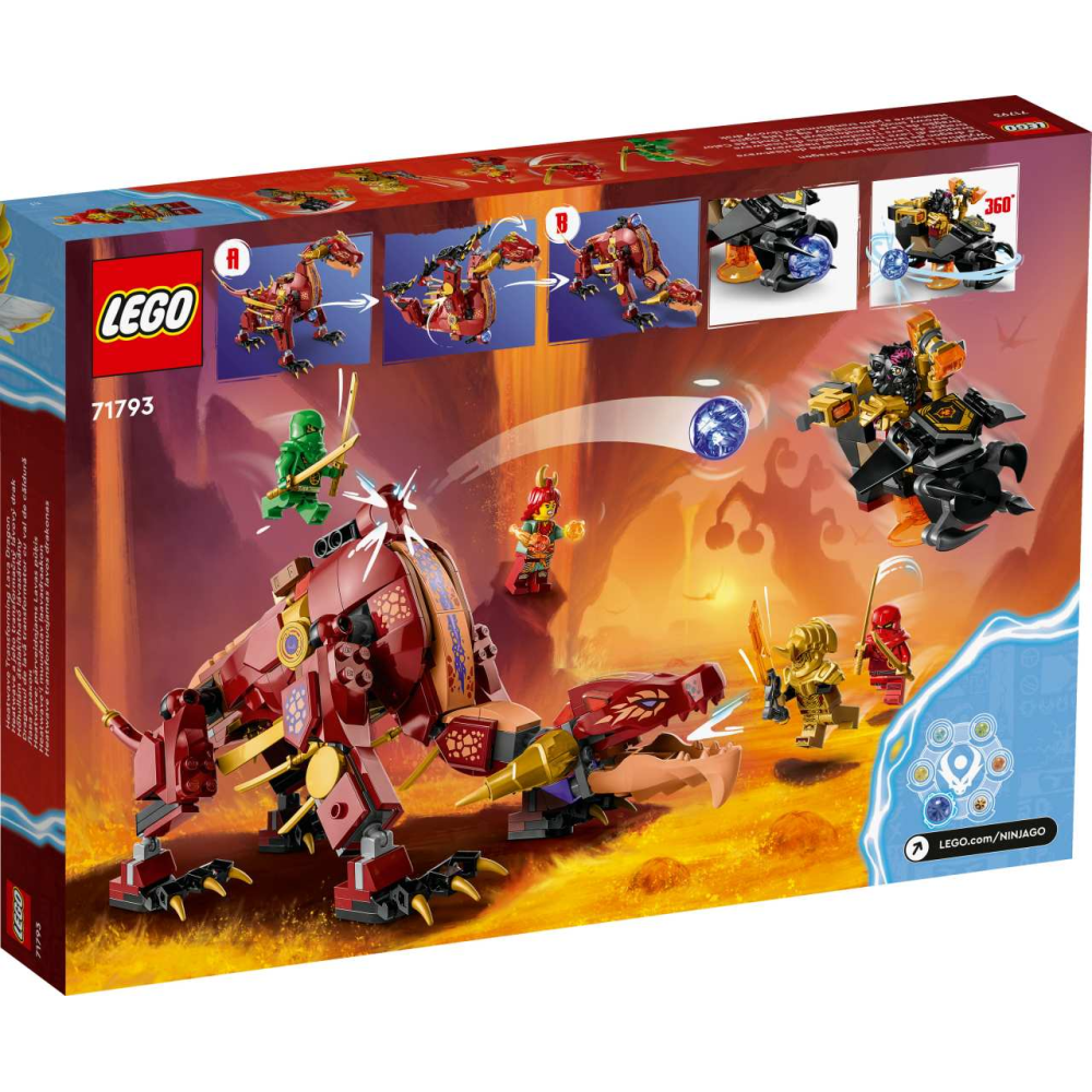 Lego Ninjago Heatwave Transforming Lava Dragon Toy Set 71793