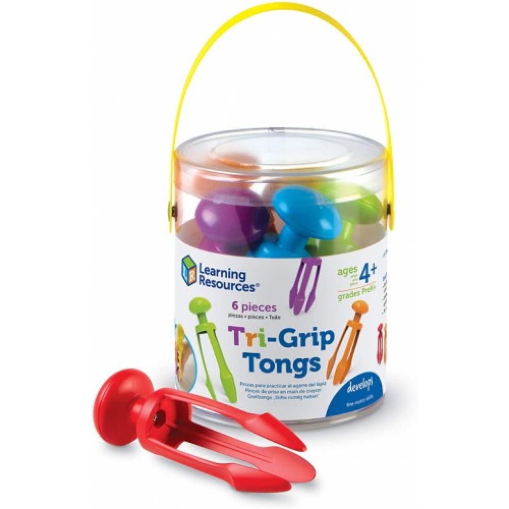 Tri-Grip Tongs (Set of 6)- Learning Resources