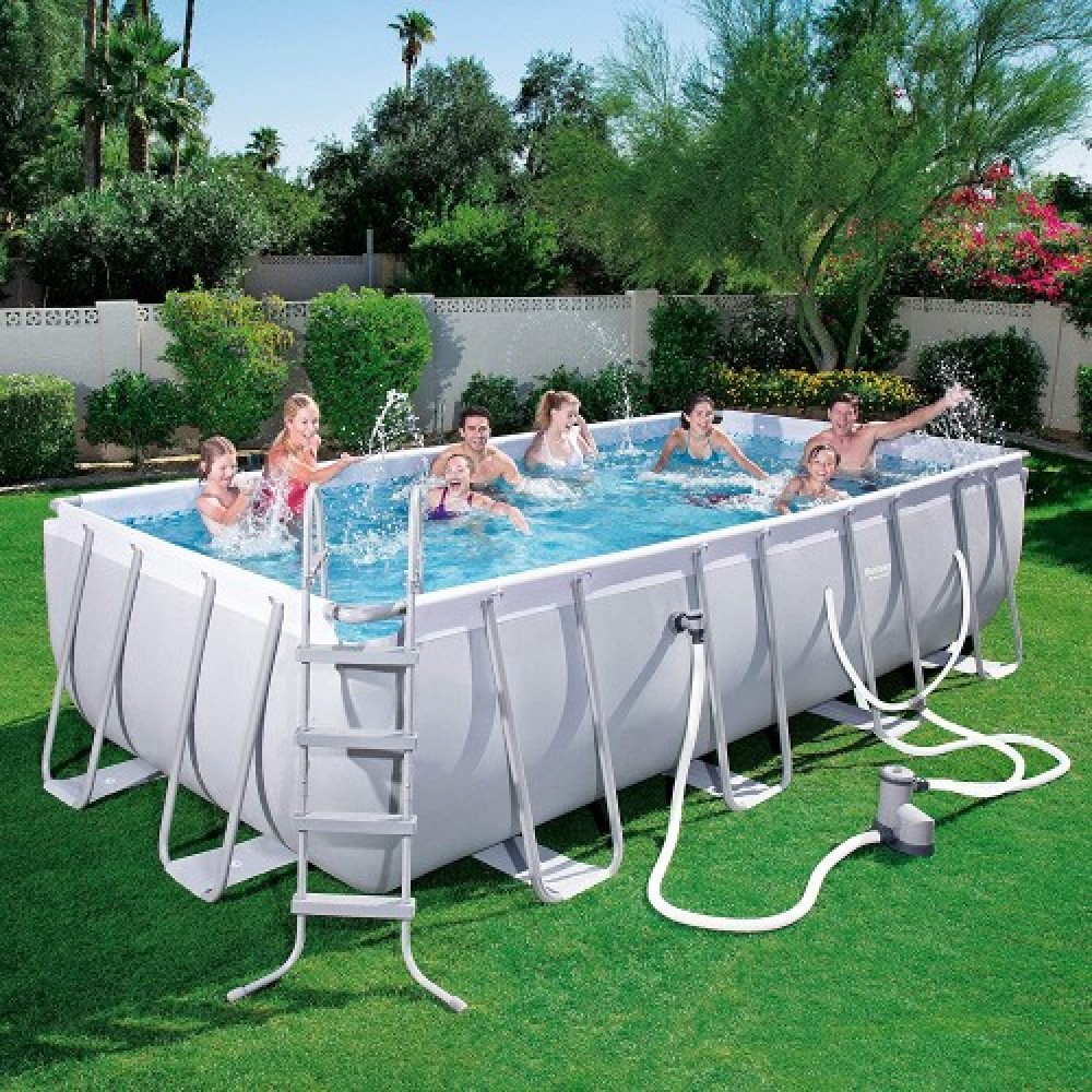 Bestway Power Steel 18 ft Rectangular Pool Set