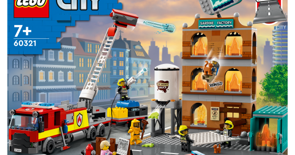 LEGO City Fire Brigade Set with Truck Toy 60321 | Stakelum Store