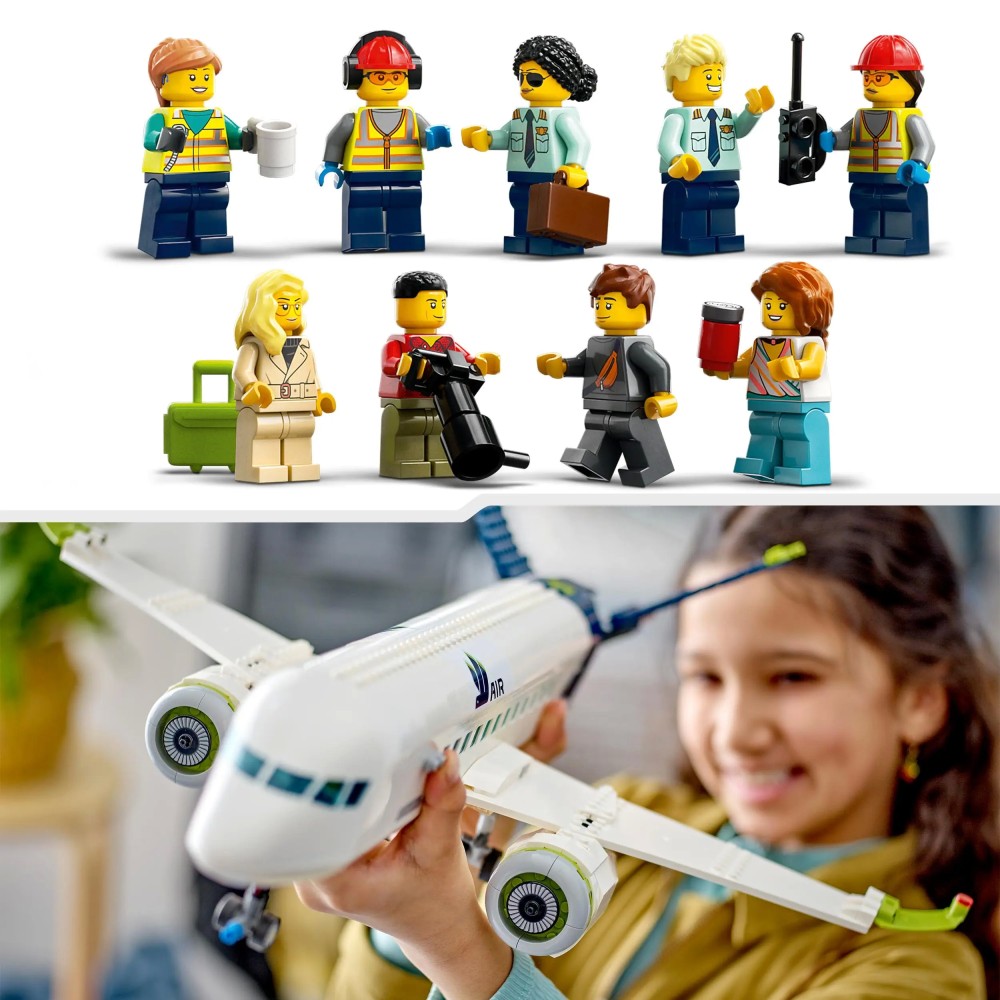 LEGO City Passenger Aeroplane Toy Model Kit 60367