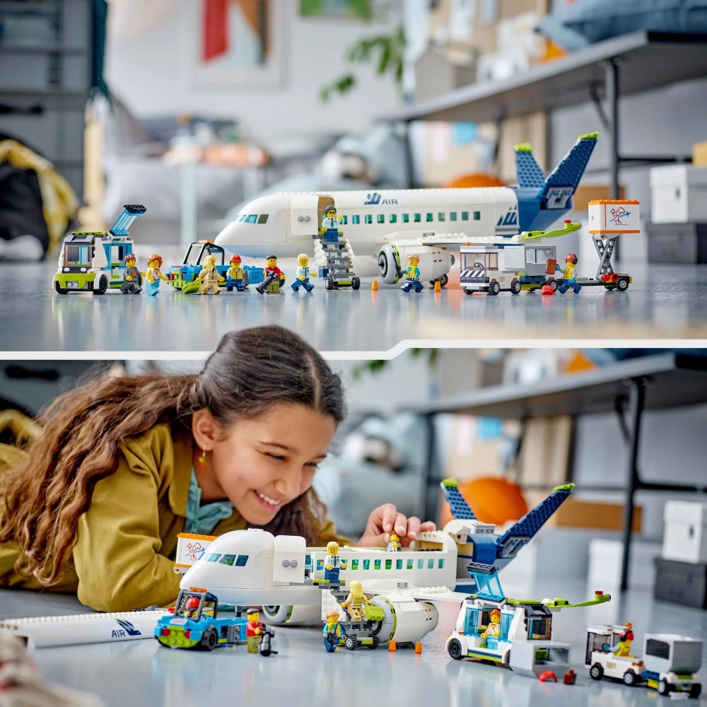 LEGO City Passenger Aeroplane Toy Model Kit 60367