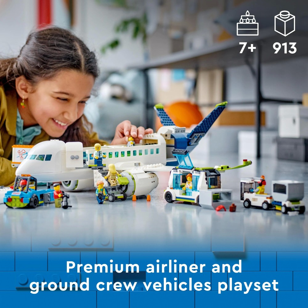 LEGO City Passenger Aeroplane Toy Model Kit 60367
