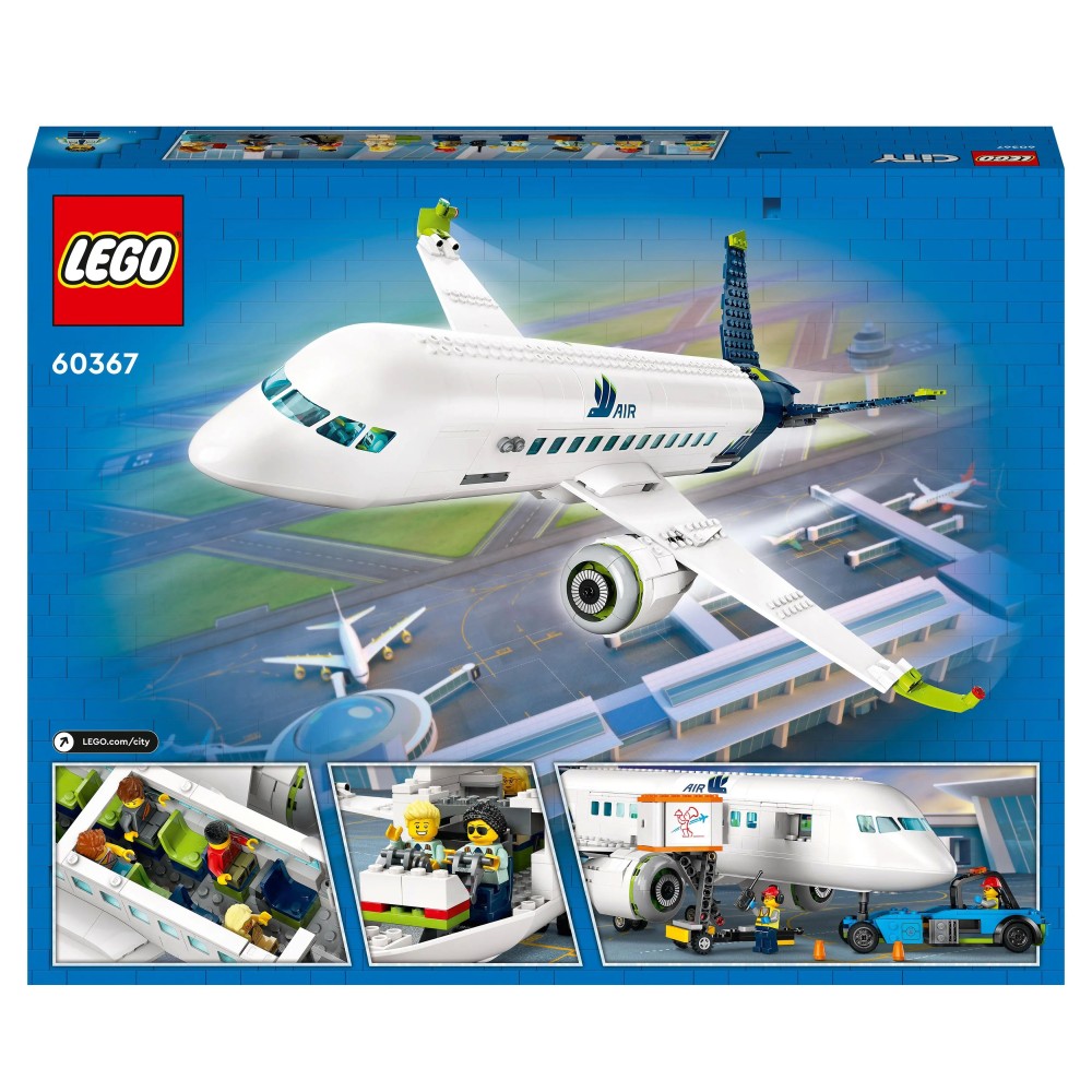 LEGO City Passenger Aeroplane Toy Model Kit 60367