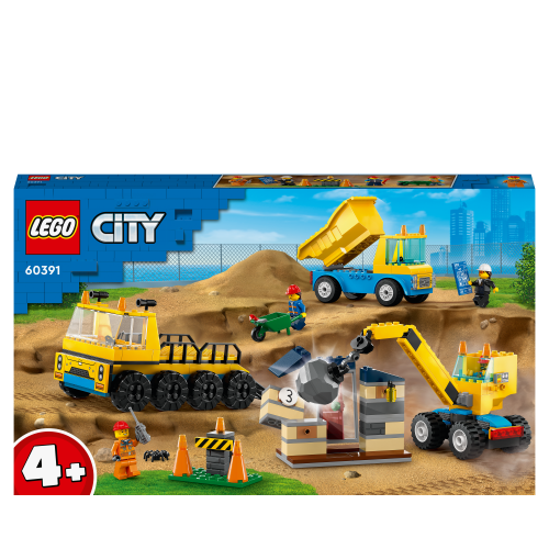 LEGO City Construction Trucks & Wrecking Ball 60391