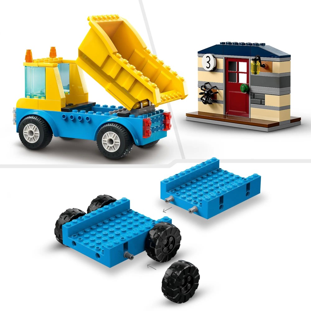 LEGO City Construction Trucks & Wrecking Ball 60391