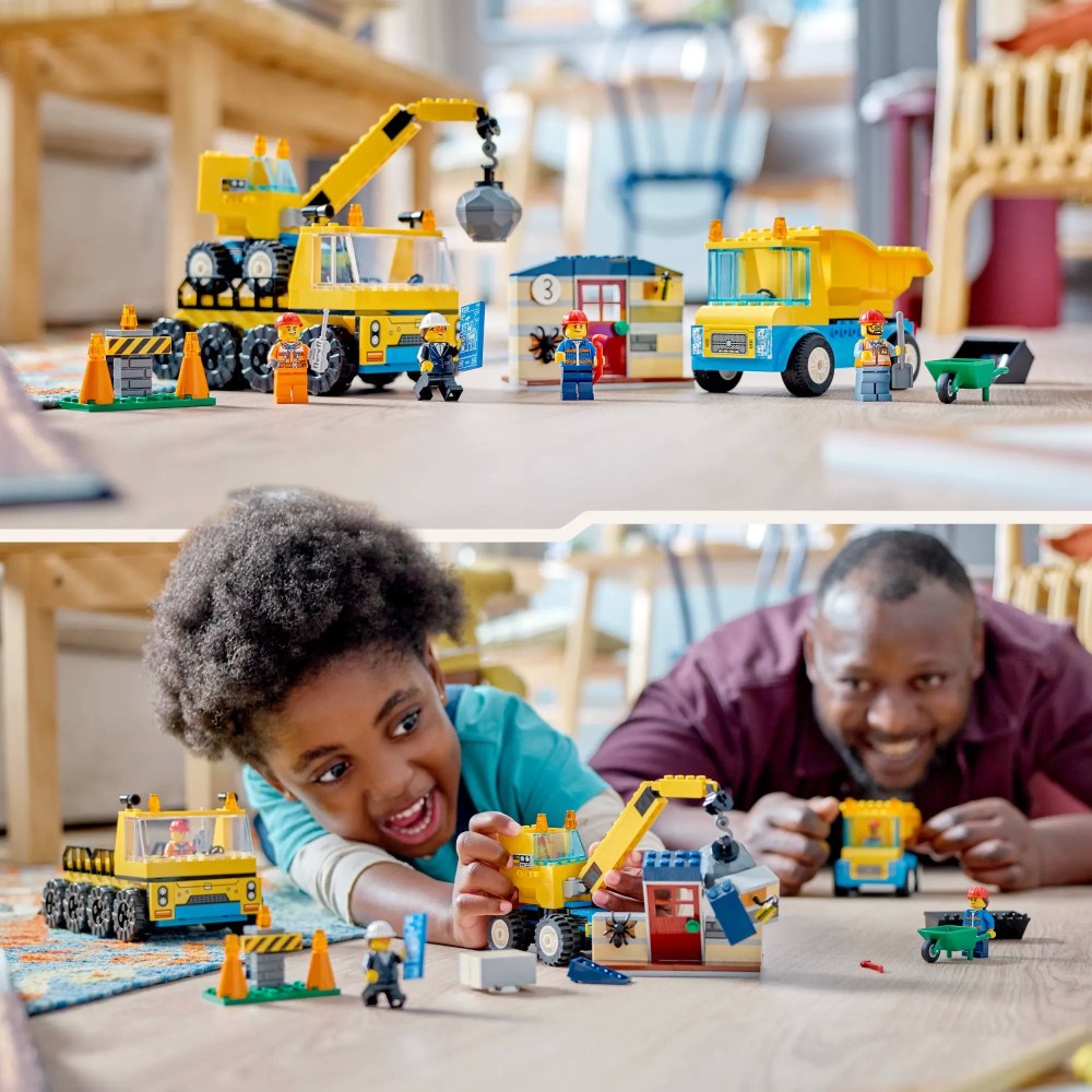 LEGO City Construction Trucks & Wrecking Ball 60391