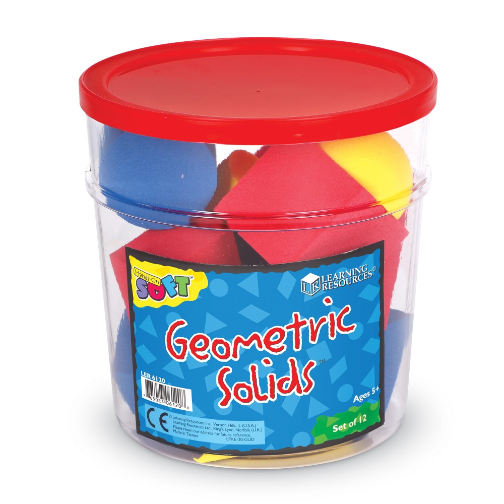 Soft Foam Geometric Shapes, Set of 12 - Learning Resources