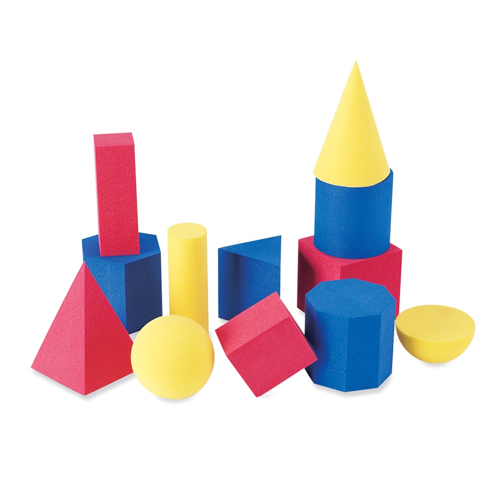Soft Foam Geometric Shapes, Set of 12 - Learning Resources