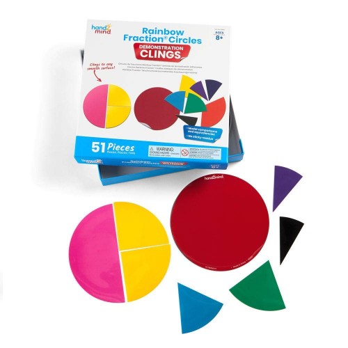 Learning Resources Rainbow Fraction Circles Demonstration Clings