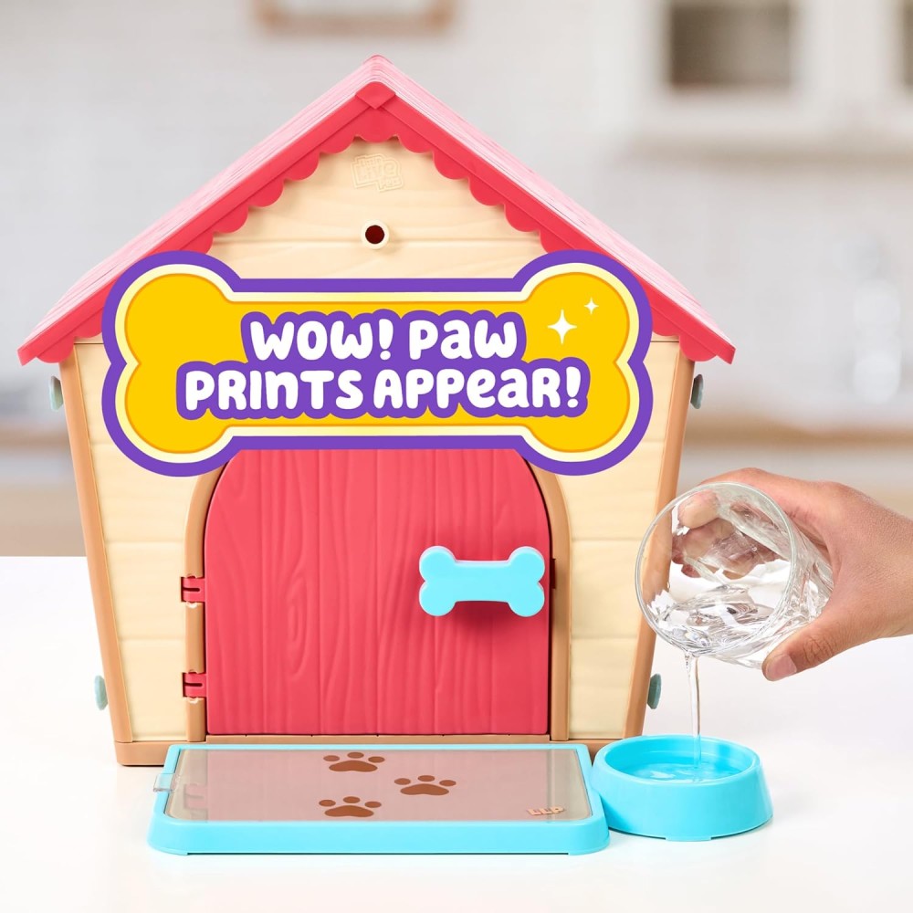 Little Live Pets - My Puppy's Home Interactive Plush Toy Puppy and Kennel