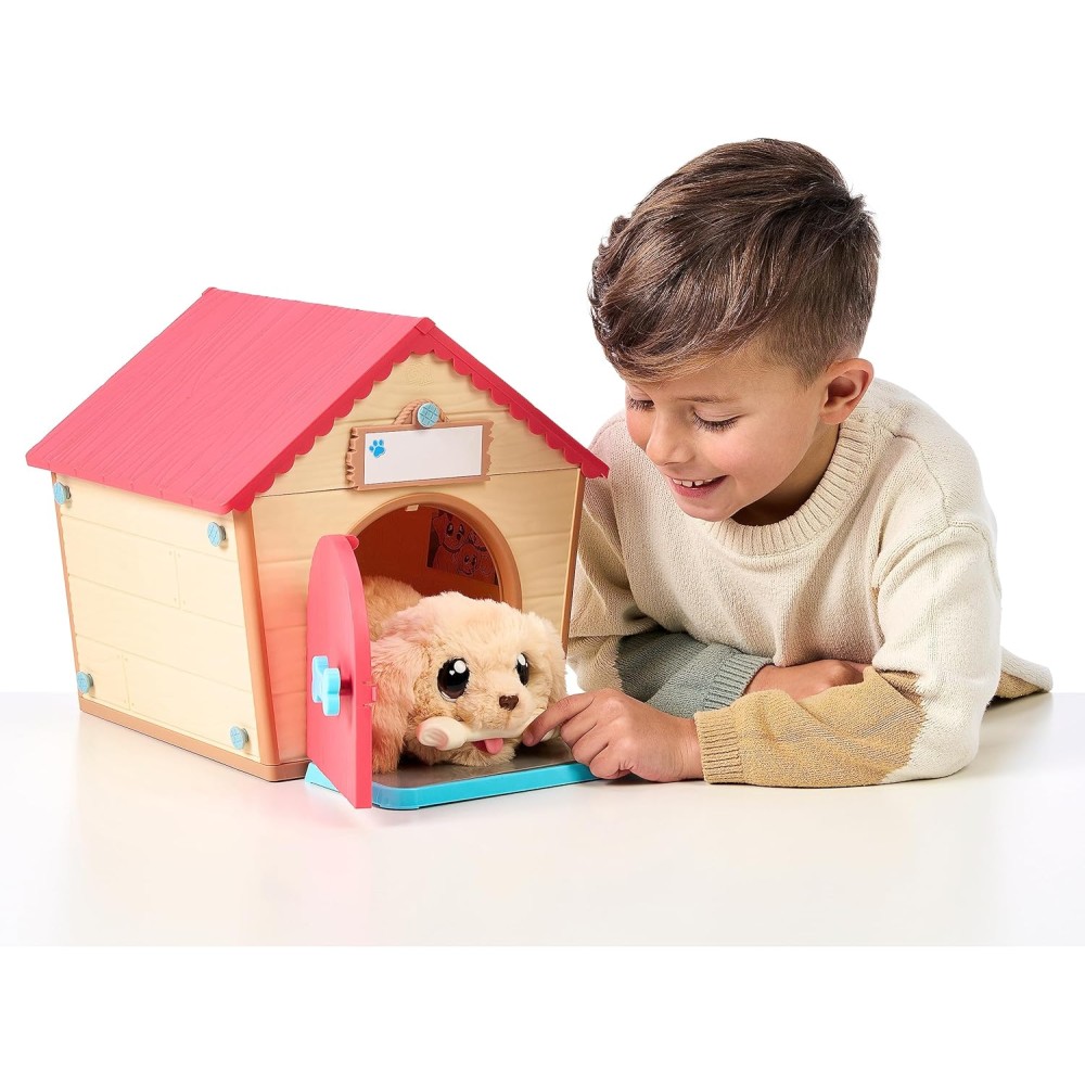 Little Live Pets - My Puppy's Home Interactive Plush Toy Puppy and Kennel