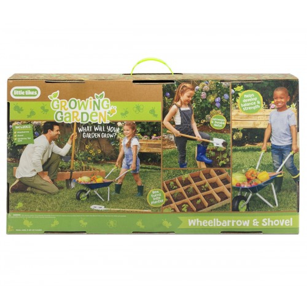 Little Tikes Growing Garden Wheel Barrow and Shovel