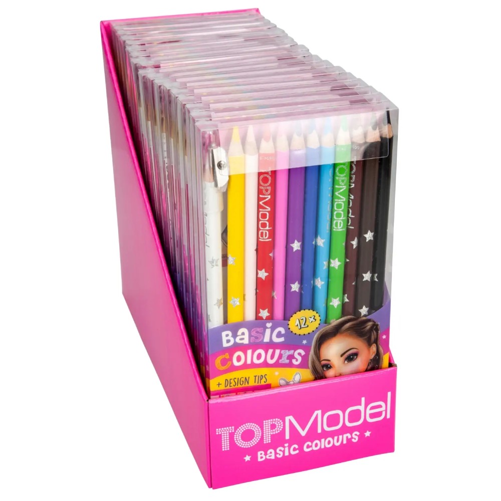 TOPModel Coloured Pencil, 12 Colours