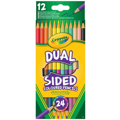 12 Dual Sided Colouring Pencils - Crayola