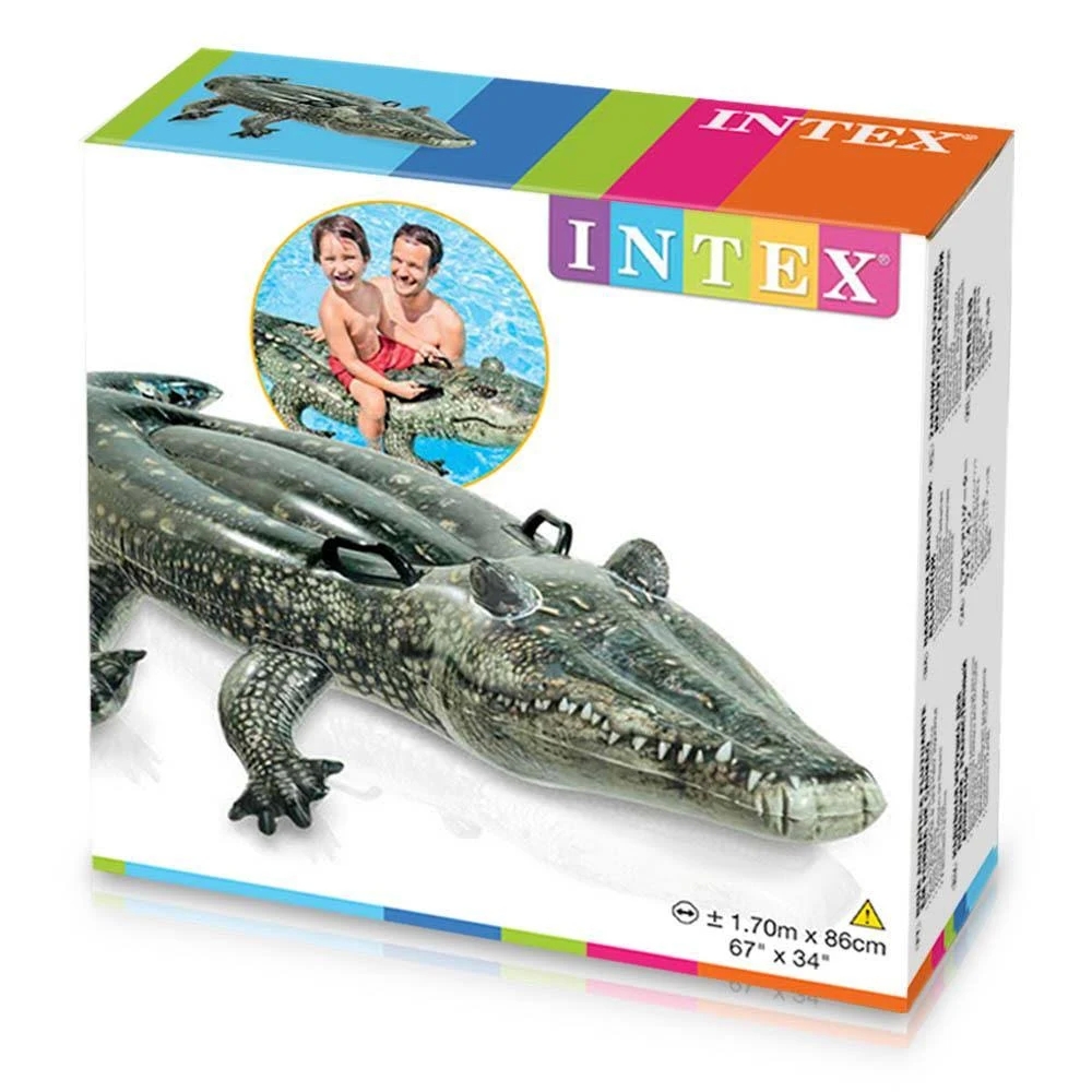 Intex Inflatable Swimming Ride On Toy (Crocodile)