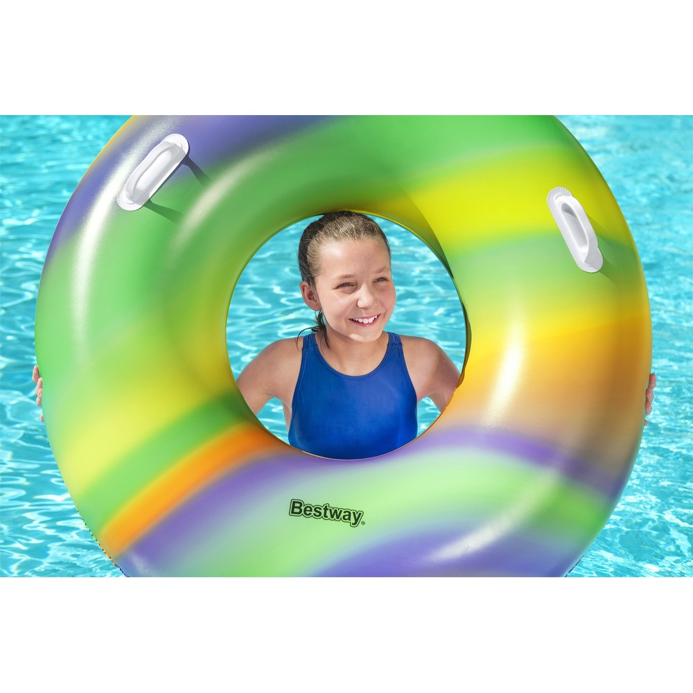 47" Rainbow Swim Tube