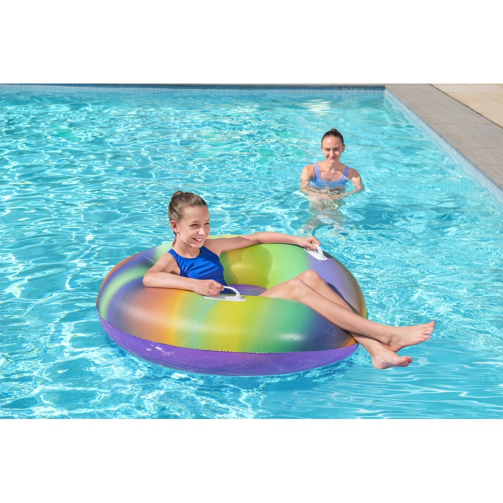 47" Rainbow Swim Tube