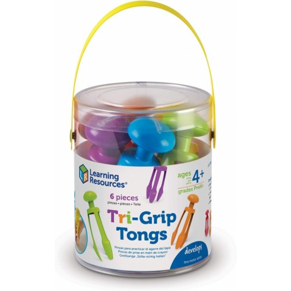 Tri-Grip Tongs (Set of 6)- Learning Resources